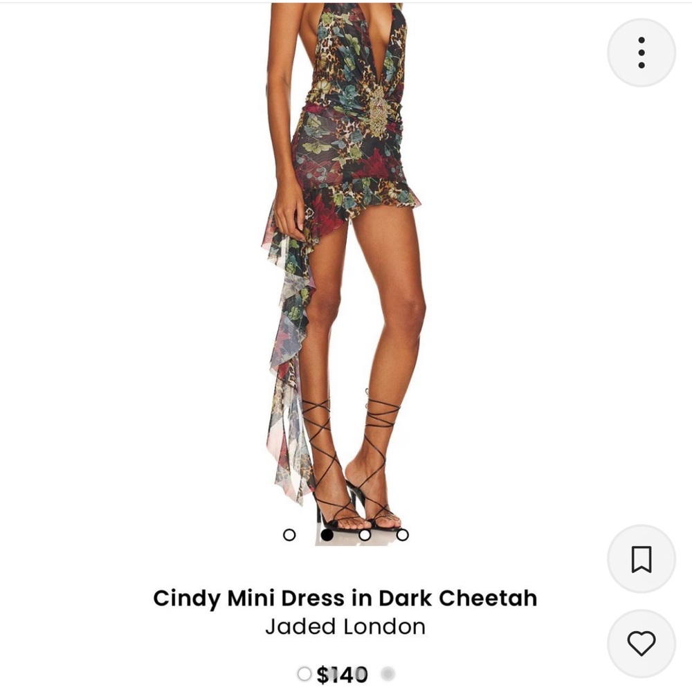 Jaded London Brown Halter Mini Sundress